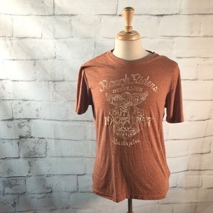 Lucky Brand Graphic T Shirt in Burnout Orange